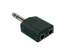 AT-170 Boston  adaptor, 2 x 6,3 jack female stereo, 6,3mm jack male stereo