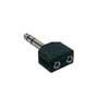 AT-175 Boston  adaptor, 2 x 3,5 jack female stereo, 6,3mm jack male stereo