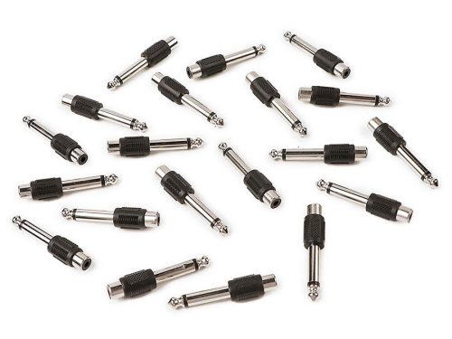 AT-190/20 Boston  adaptor, RCA female, 20 pcs bulk pack, 6,3mm jack male mono