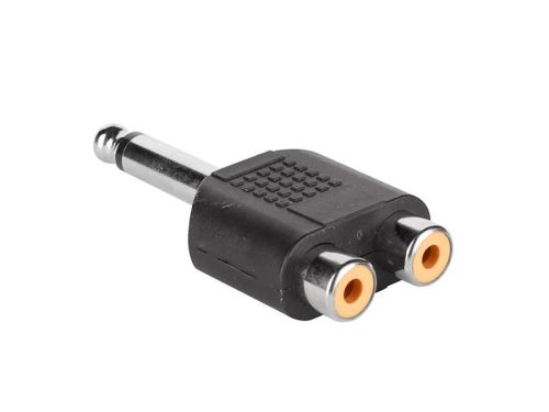 AT-240 Boston  adaptor, 2 x RCA female, 6,3mm jack mono