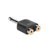 AT-240 Boston  adaptor, 2 x RCA female, 6,3mm jack mono