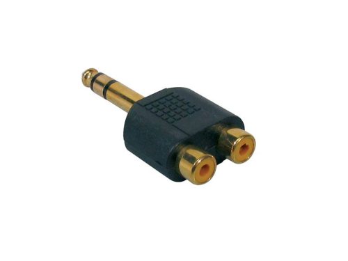 AT-250 Boston  adaptor, 2 x RCA female, 6,3mm jack male stereo