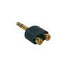 AT-250 Boston  adaptor, 2 x RCA female, 6,3mm jack male stereo