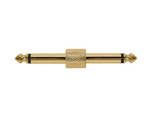 AT-260-G Boston  adaptor, 6,3mm jack male mono, 6,3mm jack male mono, gold metal