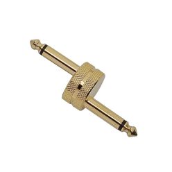   AT-265-G Boston  adaptor, 6,3mm jack male mono, 6,3mm jack male mono, gold metal