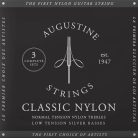 AU-CLBK/3 Augustine Classic Black string set classic, regular tension trebles & light tension basses - 3-PACK