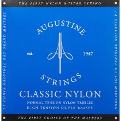   AU-CLBU Augustine Classic Blue string set classic, regular tension trebles & high tension basses