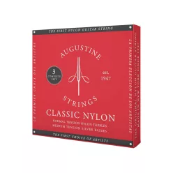   AU-CLRD/3 Augustine Classic Red string set classic, regular tension trebles & medium tension basses - 3-PACK