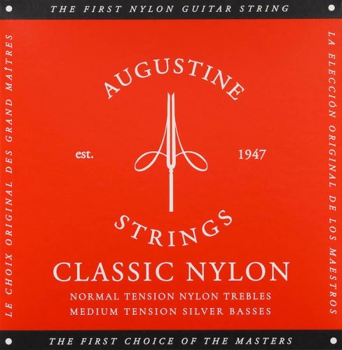 AU-CLRD Augustine Classic Red string set classic, regular tension trebles & medium tension basses