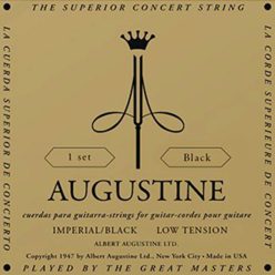   AU-IMBK Augustine Imperial Black string set classic, medium tension trebles & light tension basses