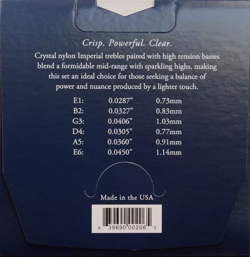 AU-IMBU Augustine Imperial Blue string set classic, medium tension trebles & high tension basses