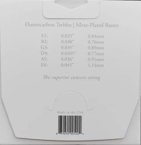 AU-PABU Augustine Paragon string set classic, high tension fluorocarbon trebles & high tension basses