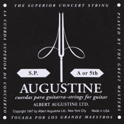   AUBLK-5 Augustine Black Label A-5 string, silverplated wound nylon, light tension