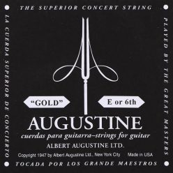   AUGLD-6 Augustine Gold Label E-6 string, brass plated wound nylon, light tension