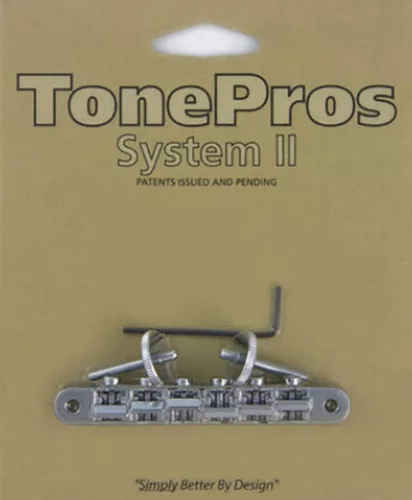 AVR2-CH TonePros  AVR2 tune-o-matic bridge, for USA guitars, chrome