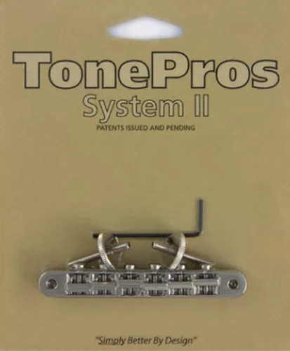 AVR2-N TonePros  AVR2 tune-o-matic bridge, for USA guitars, nickel