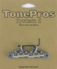 AVR2G-CH TonePros  AVR2G tune-o-matic bridge, for USA guitars, G Formula saddles, chrome