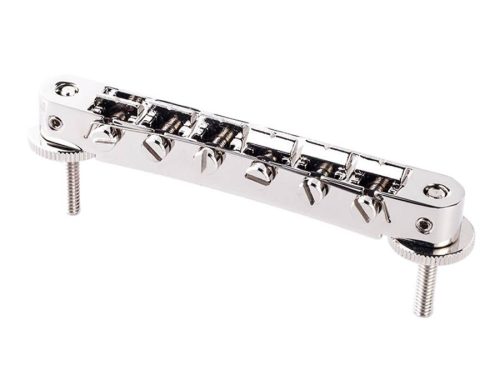 AVR2P-N TonePros  AVR2P tune-o-matic bridge with pre-notched saddles, for USA guitars, nickel