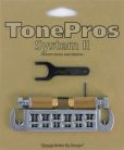 AVT2G-CH TonePros  AVT2G wraparound bridge, for USA guitars, chrome