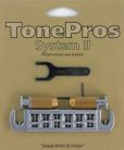 AVT2M-CH TonePros  AVT2M wraparound bridge, metric/for import guitars, chrome