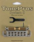 AVT2M-N TonePros  AVT2M wraparound bridge, metric/for import guitars, nickel