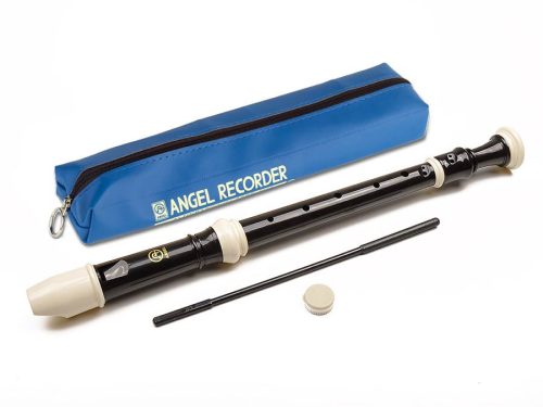 AWR-AN-B Angel  alto recorder (AARB-151-A), key: F, ABS, 3-piece, 470 mm, black-ivory, Baroque system