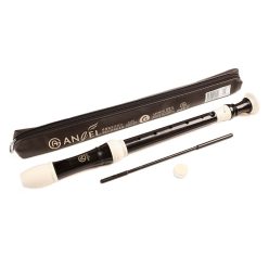   AWR-AP-G Angel  alto recorder, (AARG-150-A)  key: F, ABS, 3-piece, 470 mm, black-ivory, German system