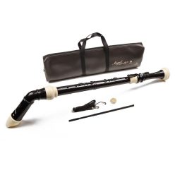   AWR-BN-B Angel  bass recorder,(ABRB-1501B) key F, Baroque system, ABS, 3-piece, 980 mm, black-ivory