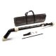 Angel AWR-BN-B ABRB-1501B Bassblockflöte – Stimmung F, dreiteiliger ABS-Korpus, Barockgriffweise, 980 mm, schwarz-elfenbein