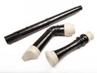 AWR-BN-B Angel  bass recorder,(ABRB-1501B) key F, Baroque system, ABS, 3-piece, 980 mm, black-ivory