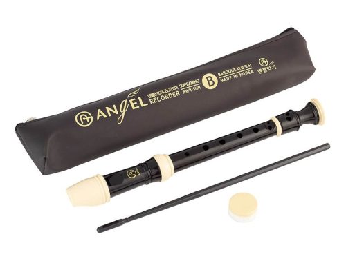 AWR-SNN-B Angel  sopranino recorder, (ASNRB-501N) key: F, ABS, 3-piece, 245 mm, black-ivory, Baroque system