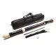 Angel AWR-TN-B ATRB-401-T blockflöte tenor – tonalitate C (DO), corp ABS din trei piese, sistem baroc, 640 mm, finisaj negru-ivoriu
