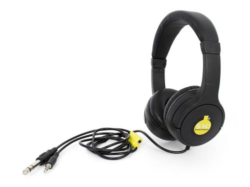 Audio Link SOHO Sound Company  educational headphones, with dual connectors (3.5 and 6.35mm) and audio link (second audio output)