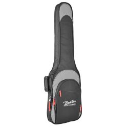   B-15-BG Boston Super Packer gig bag for electric bass guitar, 15 mm. padding, multiple pockets, black and grey