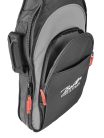 B-15-BG Boston Super Packer gig bag for electric bass guitar, 15 mm. padding, multiple pockets, black and grey