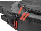 B-15-BG Boston Super Packer gig bag for electric bass guitar, 15 mm. padding, multiple pockets, black and grey