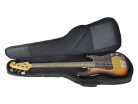 B-15-BG Boston Super Packer gig bag for electric bass guitar, 15 mm. padding, multiple pockets, black and grey