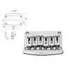 B-1580-C Boston  bridge-tailpiece, Stallion, pitch 10,5mm, strings through body, chrome