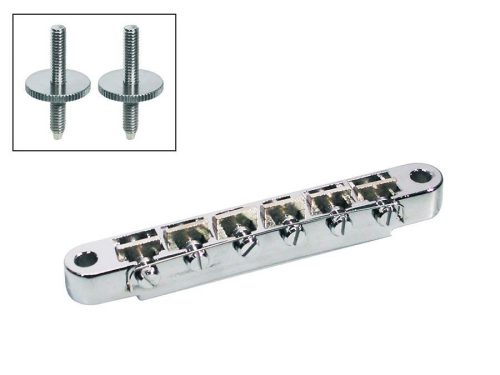 B-160-N Boston  bridge for e-guitar, tune-o-matic, ABR-1, stud spacing 73,5mm, stud diam 4 mm, nickel