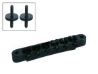 B-161-B Boston  bridge for e-guitar, tune-o-matic, stud spacing 74,0mm, stud diam 4,0mm, black