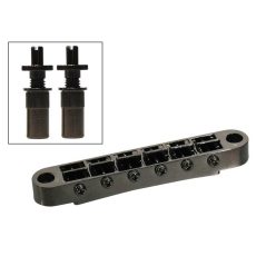   B-162-B Boston  bridge for e-guitar, tune-o-matic, stud spacing 73,0mm, stud diam 6,5mm, black