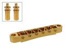 B-162-G Boston  bridge for e-guitar, tune-o-matic, stud spacing 73,0mm, stud diam 6,5mm, gold