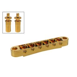   B-162-G Boston  bridge for e-guitar, tune-o-matic, stud spacing 73,0mm, stud diam 6,5mm, gold