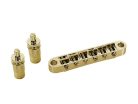 B-166-G Boston  bridge for e-guitar, tune-o-matic, stud spacing 74,0mm, stud diam 6,5mm, gold