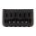 B-1700-B Boston  bridge-tailpiece, PRS-model, pitch: 10,5mm, strings through body, black