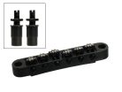 B-205-B Boston  bridge for e-guitar roller bridge model, with studs, black, 15" radius, M8 thread bolts