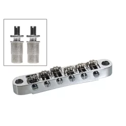   B-205-C Boston  bridge for e-guitar roller bridge model, with studs, chrome, 15" radius, M8 thread bolts