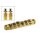 B-205-G Boston  bridge for e-guitar roller bridge model, with studs, gold, 15" radius, M8 thread bolts