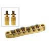 B-205-G Boston  bridge for e-guitar roller bridge model, with studs, gold, 15" radius, M8 thread bolts