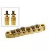 B-205-G Boston  bridge for e-guitar roller bridge model, with studs, gold, 15" radius, M8 thread bolts